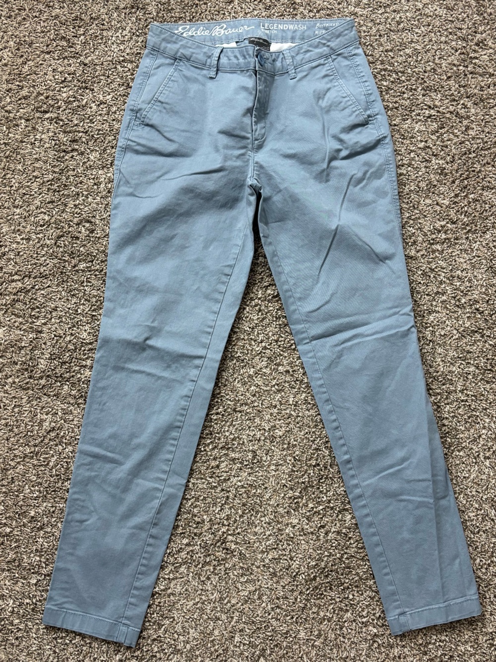 Eddie Bauer Legend Wash Stretch Boyfriend Midrise Slim Pants Woman Size 2